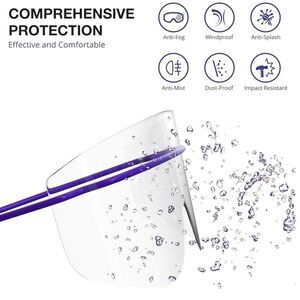 NIB New ICU Eye Shield Disposable Eye Covering/Safety 8 Total Anti Fog